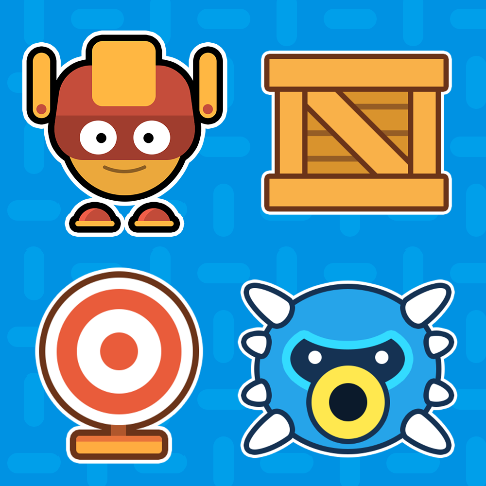 Cute characters, monsters, and game assets